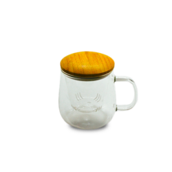 תמונת מוצר כוס חליטה עם מכסה במבוק