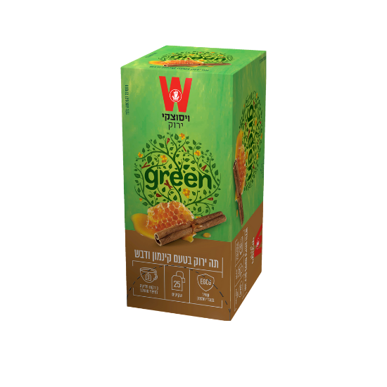 תה ירוק קינמון ודבש